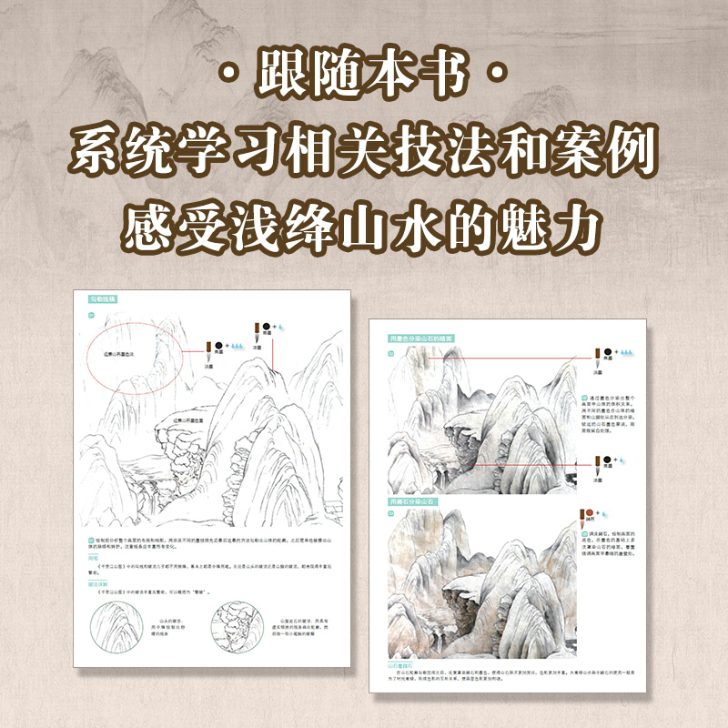正統中國畫:青綠山水+淺絳山水 (全兩冊) 正統中國畫:青綠山水+淺絳山水 (全兩冊)